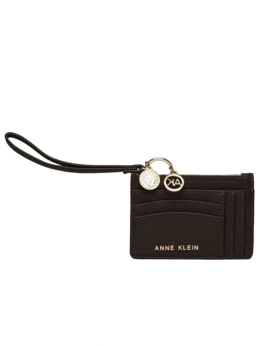 Anne Klein Black Solid Wristlet Wallet For Women Card Holder